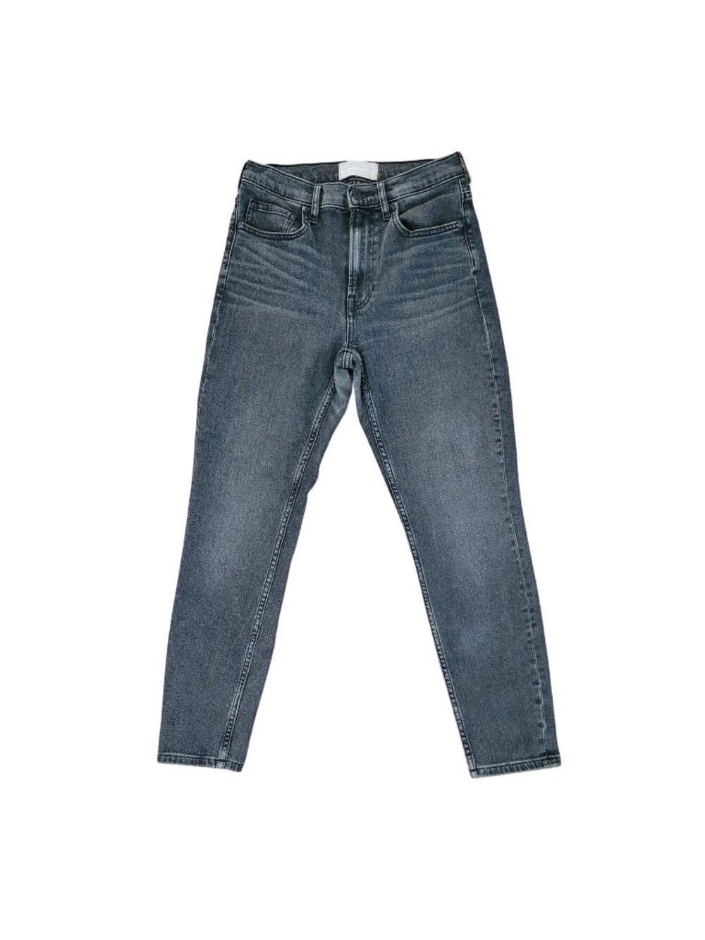 Everlane The Mid-Rise Skinny Stretch Jeans Womens Size 27 Black Denim Ankle - Picture 1 of 7
